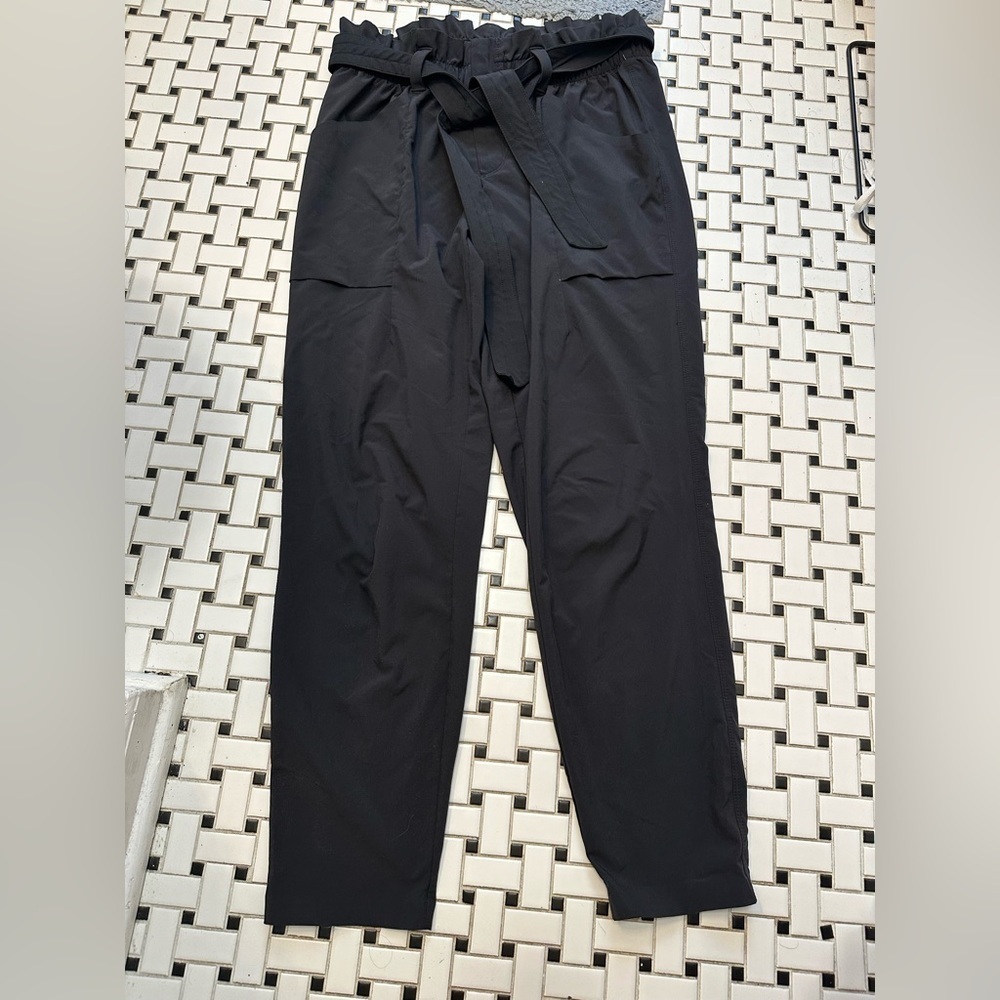 Athleta Charcoal Elastic Waist Pants